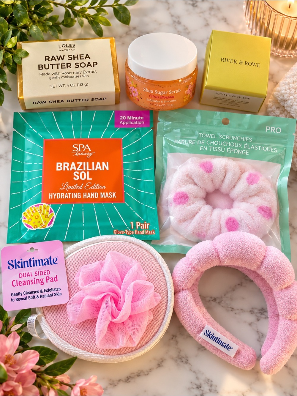 Spa Self Care Gift Set Skincare Bath Beauty Bundle 7 Pc NEW
